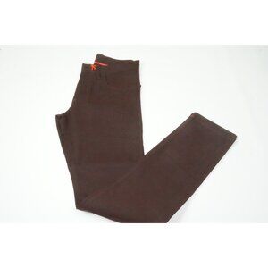 Isaia Brown/Deep Red Cotton Blend Casual Chino Pant 48R EU NEW